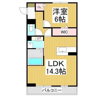 RIZIERE【203号室】の間取り