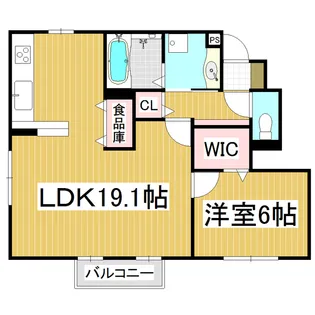 Ciel Fujisaki【1階】の間取り