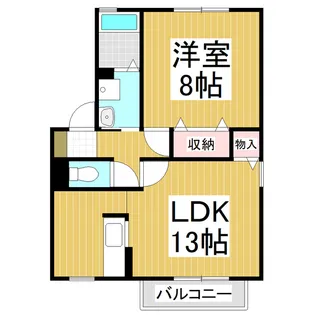 セジュール F【201号室】の間取り