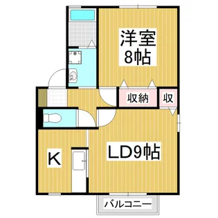 セジュール F【101号室】の間取り