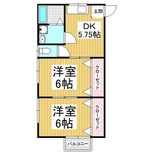宮の森ハイツ【303号室】の間取り