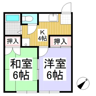 コーポY【102号室】の間取り