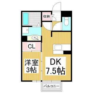 シャルム今井【101号室】の間取り