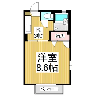 ウエストコート N棟【2階】の間取り