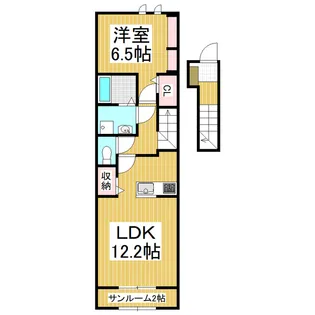 グランレーヴ【2階】の間取り
