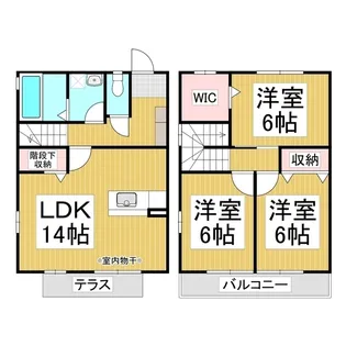 ディアコート金箱A【102号室】の間取り