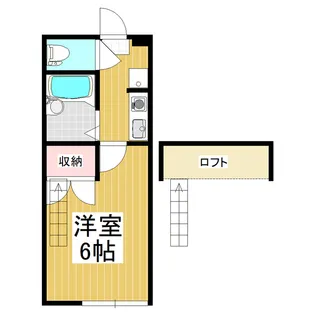 ロフトプラス【108号室】の間取り