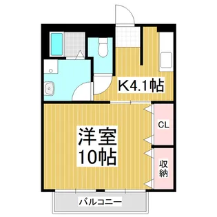 サープラスK【103号室】の間取り