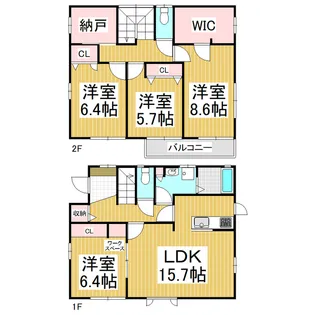 長野県松本市高宮北【一戸建】の間取り