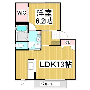 ソレーユ上原B棟【2階】の間取り