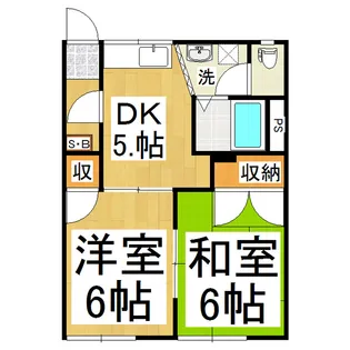 恵グレース【105号室】の間取り