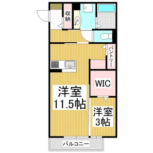 コンフォート征矢野【101号室】の間取り