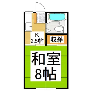 ハイツピリカチセ【202号室】の間取り