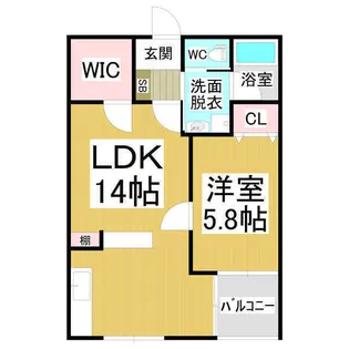 メゾン・ラサーナ【102号室】の間取り