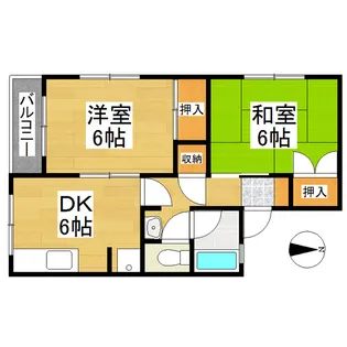 クボタパルデンス【202号室】の間取り