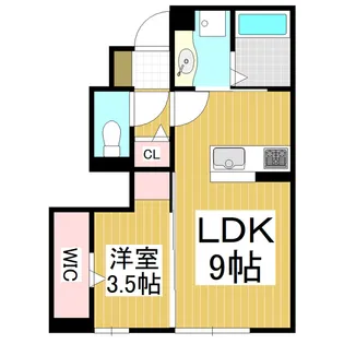 グラディコート A棟【101号室】の間取り