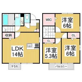 FIRST・BRANCH B棟【1階】の間取り
