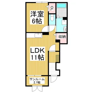 ラ・ピエールⅡ【1階】の間取り