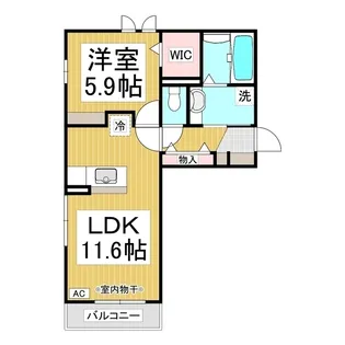 チャスレジデンスII【3階】の間取り