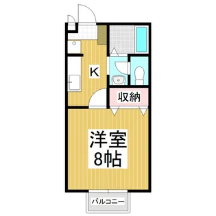 Maison West【205号室】の間取り