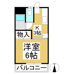 ハイツ宮西【2-C号室】の間取り