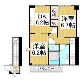 セントラルパーク【2階】の間取り