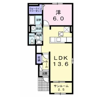 チェルシー【1階】の間取り