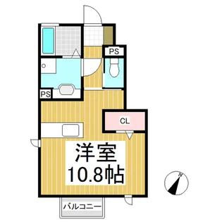 ロイヤルヴィレッタ A棟【102号室】の間取り