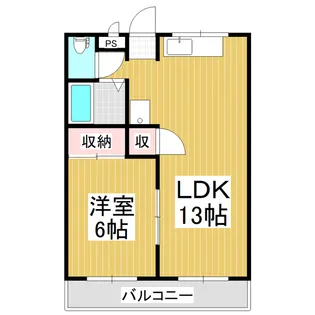 ラビットハウス【202号室】の間取り