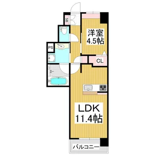 アリービオ東口【3階】の間取り