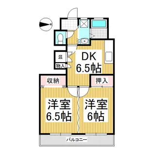 須坂ハイランド【908号室】の間取り