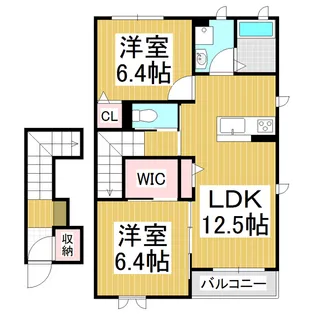 プロヌーブフィーリア【2階】の間取り