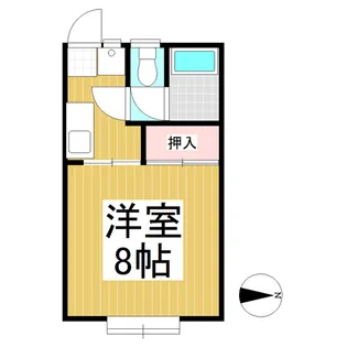ホワイトハウス【J号室】の間取り