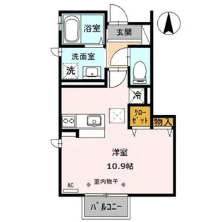 ブリアン・アベニールHy 【II103号室】の間取り