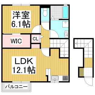 GLANZ B棟【2階】の間取り