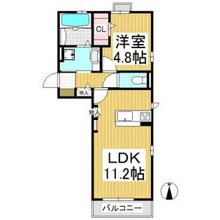 ルーチェ泉【301号室】の間取り