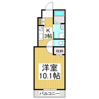 アネックス遥【101号室】の間取り