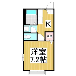 フレグランスand you A棟【205号室】の間取り