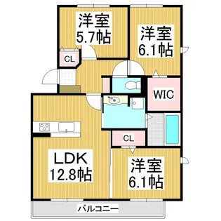 ARIA【301号室】の間取り