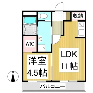 ヴィレッティーナ【201号室】の間取り