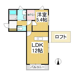 メセナヒルズ【201号室】の間取り