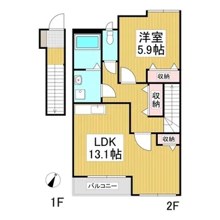 フィアレス【2階】の間取り