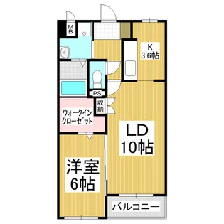 ラ・プリマヴェーラ【2階】の間取り