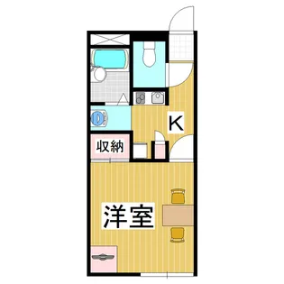 パティオ浅間【204号室】の間取り