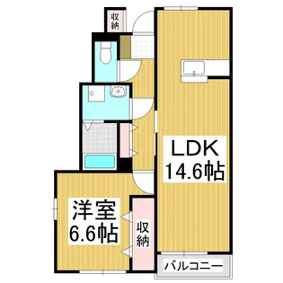 ベルク 八ヶ岳【1階】の間取り