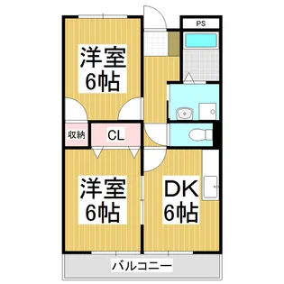 ファミリーコーポ【202号室】の間取り