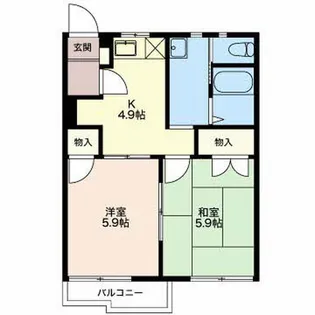 フレグランス宮島【203号室】の間取り