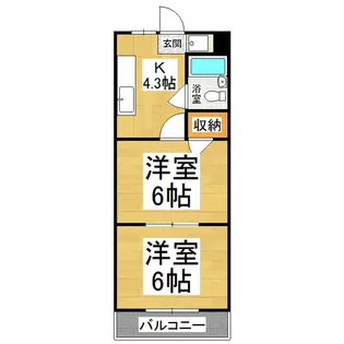 V・S・H橘【206号室】の間取り