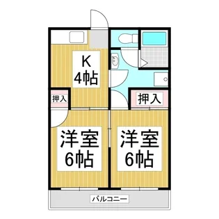さくらパレス【401号室】の間取り