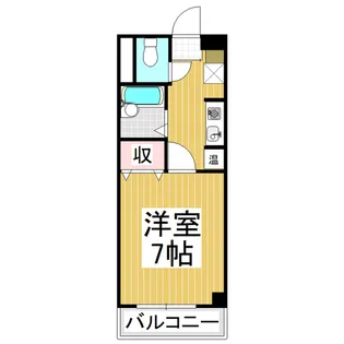 ポムルージュツルガ【103号室】の間取り